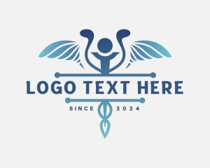 Lab - Caduceus Medical Hospital logo design