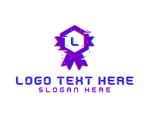 Esports - Gamer Glitch Award logo design