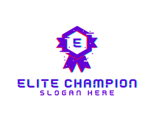 Champion - Gamer Glitch Award logo design