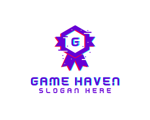 Gamer Glitch Award logo design
