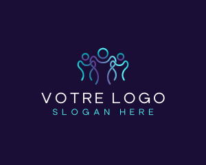 Office - People Team Community logo design