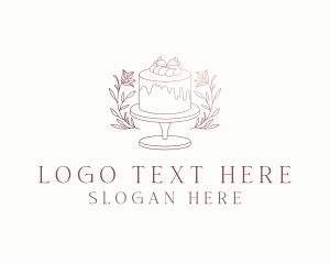 Baker - Pastry Cake Dessert logo design