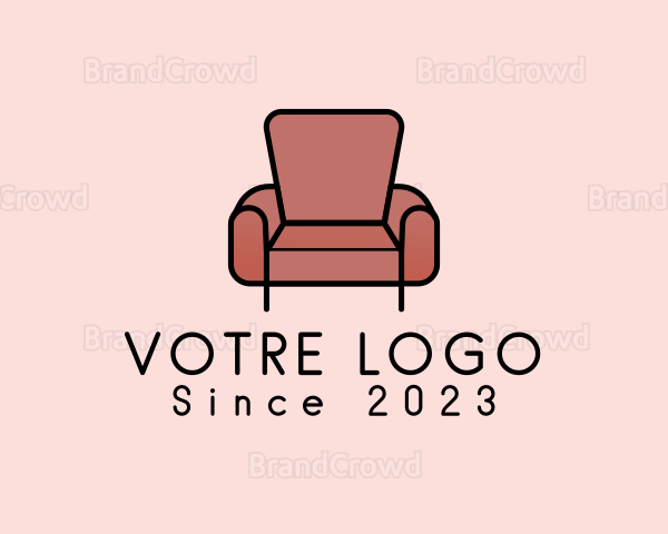 Minimalist Armchair Furniture Logo