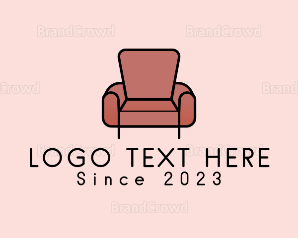 Minimalist Armchair Furniture Logo