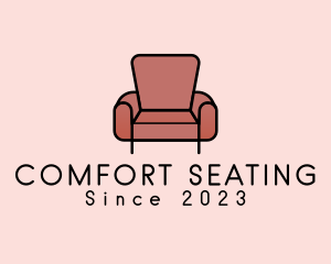 Seating - Minimalist Armchair Furniture logo design