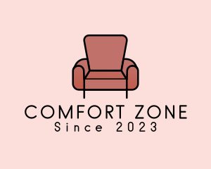 Armchair - Minimalist Armchair Furniture logo design