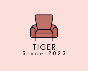 Chair - Minimalist Armchair Furniture logo design