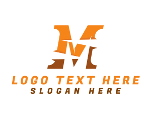 Orange - Letter M Business Firm logo design