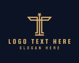 Entrepreneur - Star Monument Letter T logo design