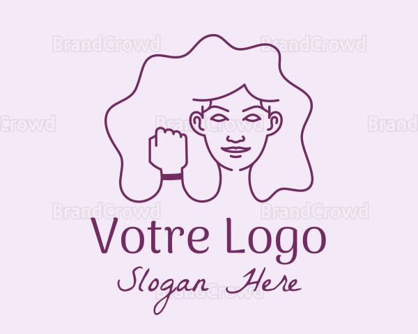 Strong Woman Fist Logo