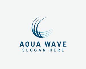 Abstract Wave Company logo design