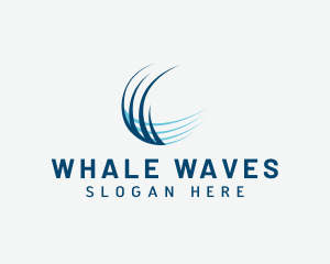 Abstract Wave Company logo design