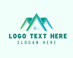 Roofing - Roof House Construction logo design