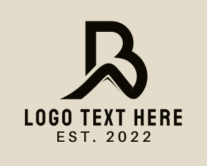 Trekking - Mountain Trekking Letter B logo design
