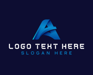 Minimalist - Business Technology Letter A logo design