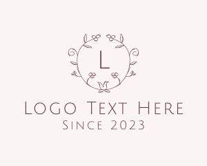 Landscaping - Red Vine Feminine Floral logo design