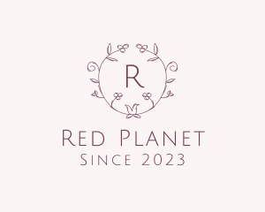 Red Vine Feminine Floral logo design