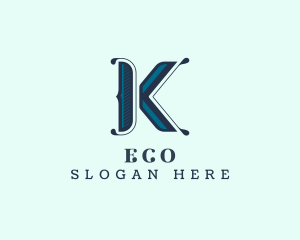 Tailoring Stylist Boutique Letter K Logo