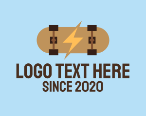 Electric - Generic Electric Skateboard logo design