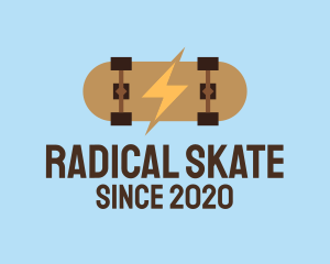 Skateboard - Generic Electric Skateboard logo design