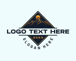 Hills - Nature Mountain Travel logo design