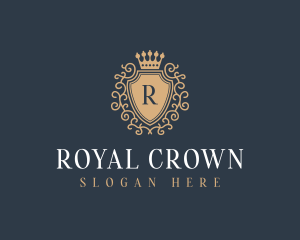 Crown Shield Royalty logo design