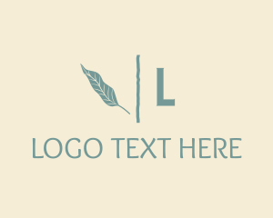 Organic - Green Natural Leaf logo design