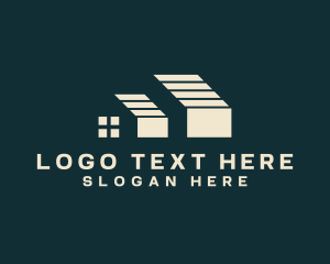 Leasing - Roof Home Builder logo design