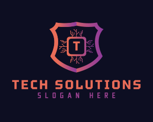 Shield - Software Security Letter logo design