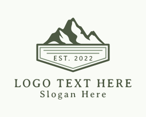 Tourist Spot - Mountain Climbing Exploration logo design