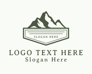 Mountain Climbing Exploration Logo