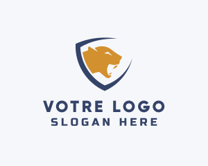 Wildcat - Wild Cougar Shield logo design