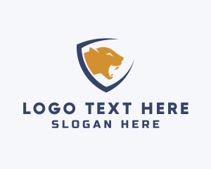Security - Wild Cougar Shield logo design