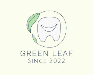 Nature Leaf Tooth logo design