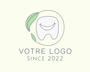 Dentistry - Nature Leaf Tooth logo design