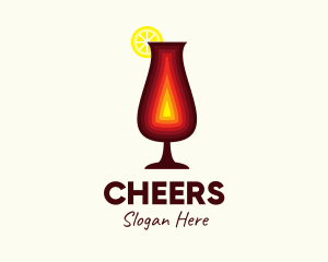 Citrus Drinking Glass Logo