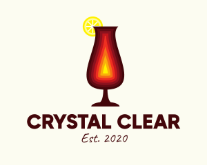 Glass - Citrus Drinking Glass logo design