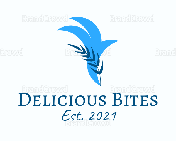 Flying Blue Bird Logo