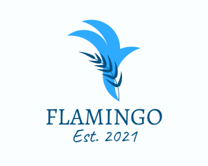 Flying - Flying Blue Bird logo design