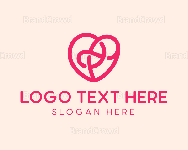 Abstract Scribble Heart Logo