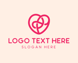 Lovely - Abstract Scribble Heart logo design