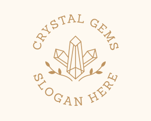 Crystal Wreath Jewelry logo design