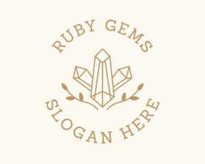 Crystal Wreath Jewelry logo design