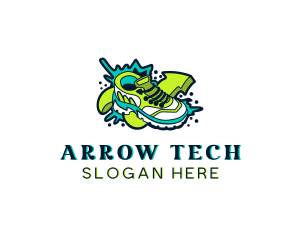 Arrow Sneakers Activewear logo design