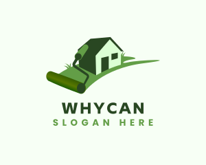 Residential Paint Roller House logo design