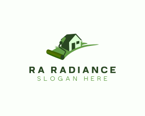 Residential Paint Roller Home logo design