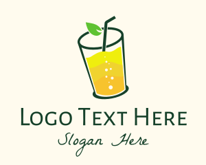 Juice Bar - Lemon Juice Drink logo design