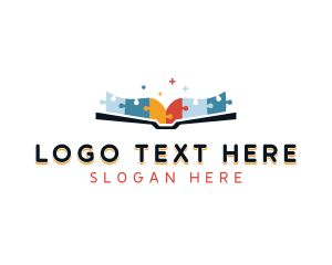 Puzzle - Educational Puzzle Book logo design