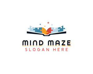 Puzzle - Educational Puzzle Book logo design
