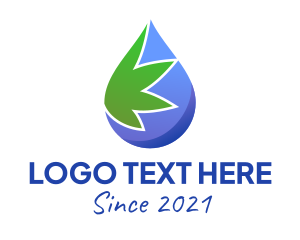 Botanical - Marijuana Oil Extract logo design